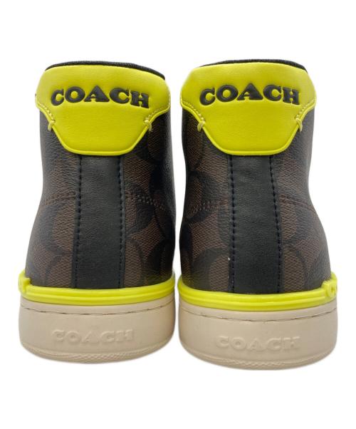 COACH（コーチ）COACH (コーチ) クリップ ハイ トップ スニーカー・シグネチャー キャンバス ブラウン サイズ:US8Dの古着・服飾アイテム
