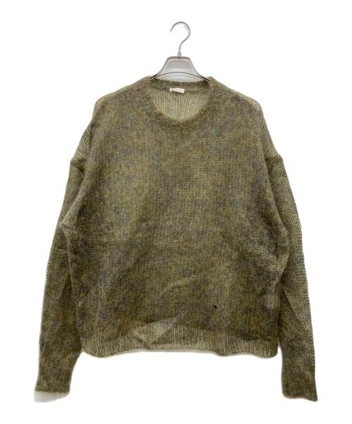 LIDnM（リドム）LIDnM (リドム) KID MOHAIR MIX KNIT カーキ サイズ:Lの古着・服飾アイテム