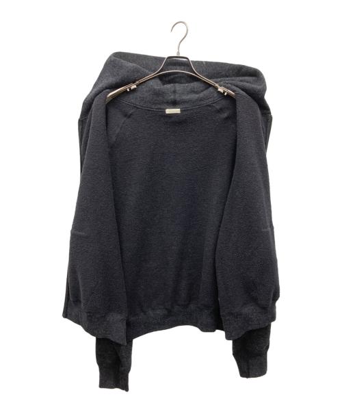 LIDnM（リドム）LIDnM (リドム) WOOL CASHMERE ZIP HOODIE ブラック サイズ:Lの古着・服飾アイテム