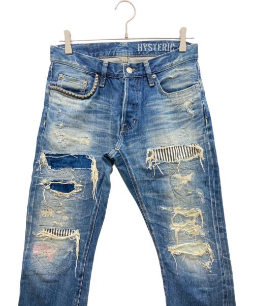 Hysteric Glamour（ヒステリックグラマー）Hysteric Glamour (ヒステリックグラマー) RSM加工デニムパンツ インディゴ サイズ:31inchの古着・服飾アイテム