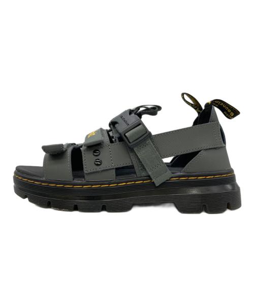 Dr.Martens（ドクターマーチン）Dr.Martens (ドクターマーチン) TRACT PERSON SANDAL グリーン サイズ:US7の古着・服飾アイテム