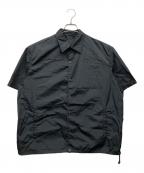 PRADAプラダ）の古着「ナイロン半袖シャツ」｜ブラック