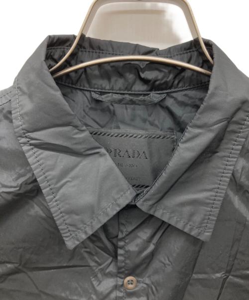 PRADA（プラダ）PRADA (プラダ) ナイロン半袖シャツ ブラック サイズ:Lの古着・服飾アイテム