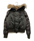 MONCLERモンクレール）の古着「フーデッドダウンジャケット」｜ブラウン