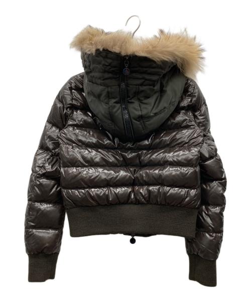 MONCLER（モンクレール）MONCLER (モンクレール) フーデッドダウンジャケット ブラウン サイズ:00の古着・服飾アイテム