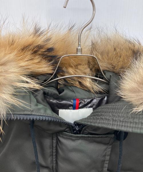 MONCLER（モンクレール）MONCLER (モンクレール) フーデッドダウンジャケット ブラウン サイズ:00の古着・服飾アイテム