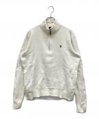POLO RALPH LAURENポロ・ラルフローレン）の古着「ハーフジップニット」｜アイボリー