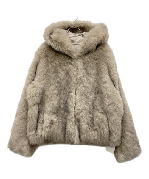 GALLARDA GALANTE（ガリャルダガランテ）GALLARDA GALANTE (ガリャルダガランテ) フェイクファーフーディーブルゾン ベージュ サイズ:なしの古着・服飾アイテム