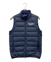 BEAMS GOLF（ビームスゴルフ）の古着「ダウンベスト」｜ネイビー