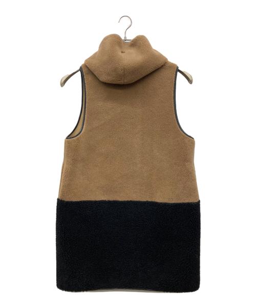 Risley（リズレー）risley (リズレー) ロングボアベスト ブラウン サイズ:Fの古着・服飾アイテム