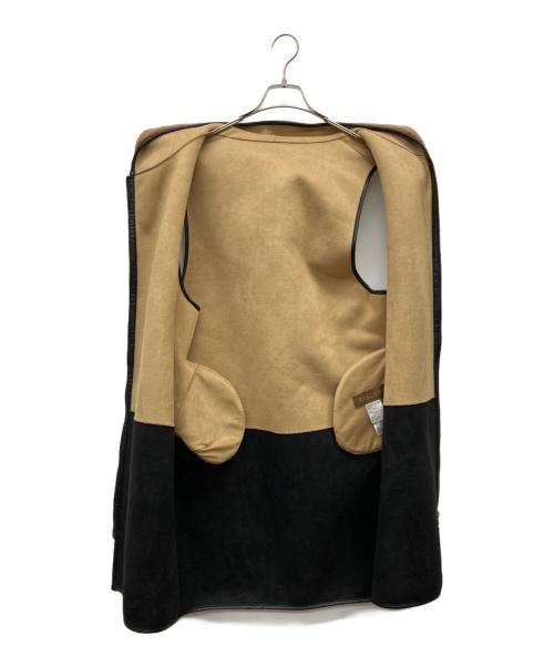 Risley（リズレー）risley (リズレー) ロングボアベスト ブラウン サイズ:Fの古着・服飾アイテム