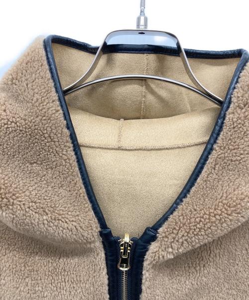 Risley（リズレー）risley (リズレー) ロングボアベスト ブラウン サイズ:Fの古着・服飾アイテム