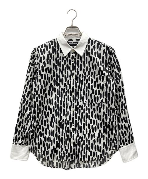 COMME des GARCONS（コムデギャルソン）COMME des GARCONS (コムデギャルソン) 長袖シャツ ホワイト×ブラック サイズ:XSの古着・服飾アイテム