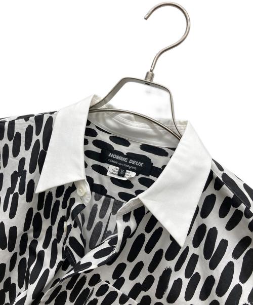 COMME des GARCONS（コムデギャルソン）COMME des GARCONS (コムデギャルソン) 長袖シャツ ホワイト×ブラック サイズ:XSの古着・服飾アイテム