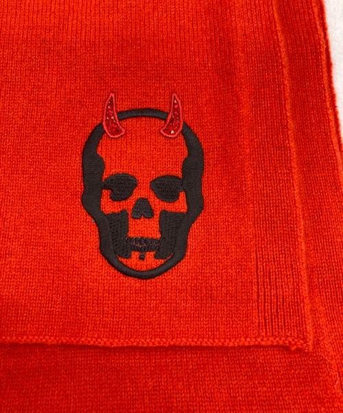 lucien pellat-finet（ルシアン・ペラフィネ）lucien pellat-finet (ルシアン・ペラフィネ) マフラー オレンジの古着・服飾アイテム