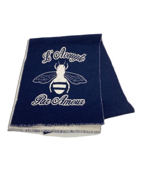 GUCCI（グッチ）GUCCI (グッチ) マフラー ネイビーの古着・服飾アイテム