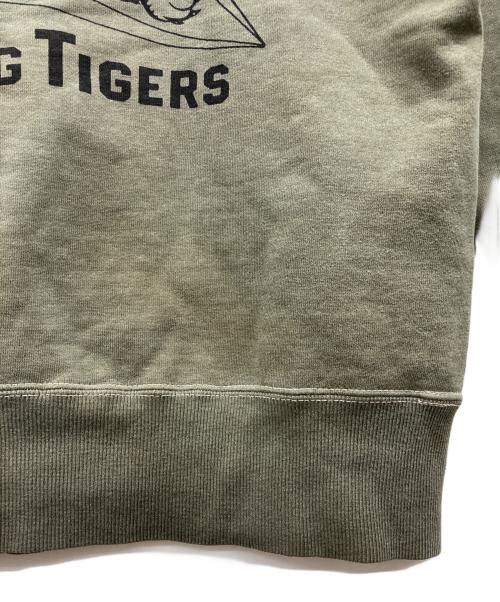THE REAL McCOY'S（ザ・リアルマッコイズ）THE REAL McCOY'S (ザ・リアルマッコイズ) フライングタイガー ミリタリー  スウェット オリーブ サイズ:SMALLの古着・服飾アイテム