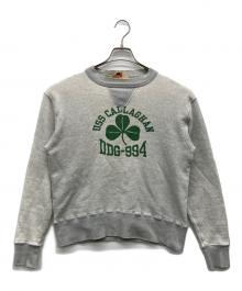 CUSHMAN（クッシュマン）の古着「両Vプリントスウェット」｜グレー