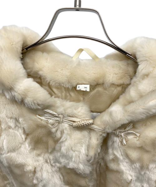 couture helene（クチュールヘレン）couture helene (クチュールヘレン) フェイクファーダッフルコート ベージュ サイズ:36の古着・服飾アイテム