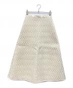 LOKITHOロキト）の古着「EMB COMBI JERSEY DRESS」｜ホワイト