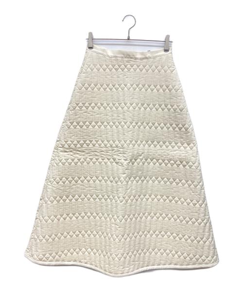 LOKITHO（ロキト）LOKITHO (ロキト) EMB COMBI JERSEY DRESS ホワイト サイズ:2の古着・服飾アイテム