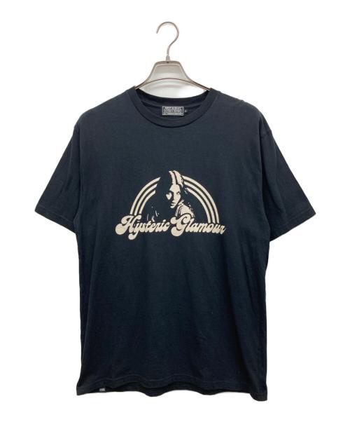 Hysteric Glamour（ヒステリックグラマー）Hysteric Glamour (ヒステリックグラマー) HG RAINBOW Tシャツ ブラック サイズ:Lの古着・服飾アイテム