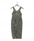 YURTAOユルタオ）の古着「リネン混サロペット」｜グレー