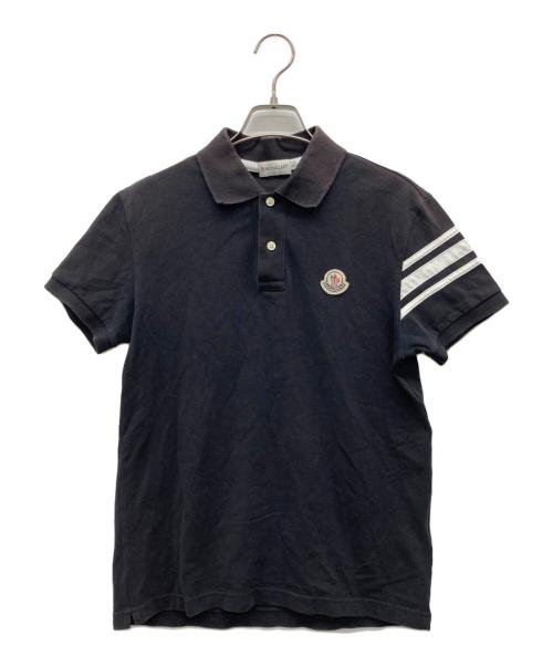 MONCLER（モンクレール）MONCLER (モンクレール) ポロシャツ ブラック サイズ:Sの古着・服飾アイテム