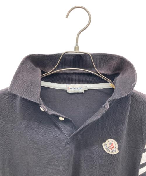 MONCLER（モンクレール）MONCLER (モンクレール) ポロシャツ ブラック サイズ:Sの古着・服飾アイテム