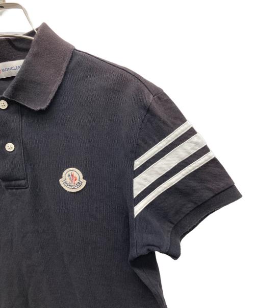 MONCLER（モンクレール）MONCLER (モンクレール) ポロシャツ ブラック サイズ:Sの古着・服飾アイテム