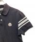 中古・古着 MONCLER (モンクレール) ポロシャツ ブラック サイズ:S：6000円