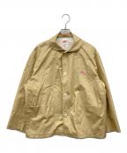 DANTONダントン）の古着「ナイロンタフタスタンドカラージャケット」｜ベージュ