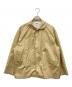 DANTON（ダントン）の古着「ナイロンタフタスタンドカラージャケット」｜ベージュ