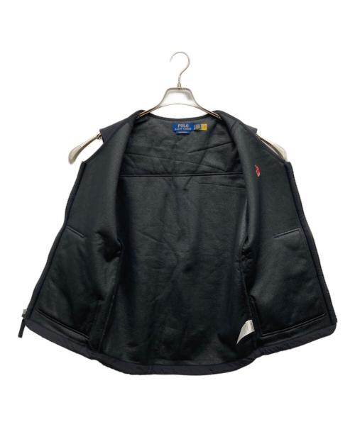 POLO RALPH LAUREN（ポロ・ラルフローレン）POLO RALPH LAUREN (ポロ・ラルフローレン) 切替ボアベスト ブラック サイズ:XSの古着・服飾アイテム