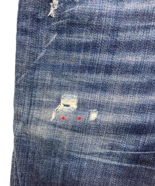 DSQUARED2（ディースクエアード）DSQUARED2 (ディースクエアード) クロップドデニムパンツ インディゴ サイズ:44の古着・服飾アイテム