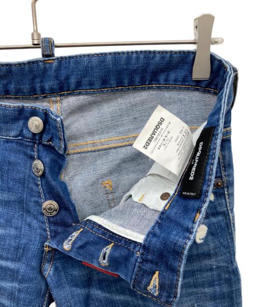DSQUARED2（ディースクエアード）DSQUARED2 (ディースクエアード) クロップドデニムパンツ インディゴ サイズ:42の古着・服飾アイテム