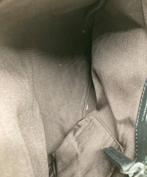 DOLCE & GABBANA（ドルチェ＆ガッバーナ）DOLCE & GABBANA (ドルチェ＆ガッバーナ) レザーショルダーバッグ ブラックの古着・服飾アイテム