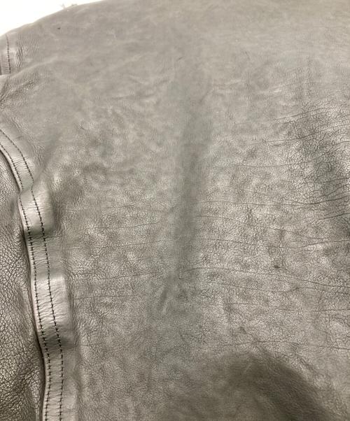 BACK RUSH（バックラッシュ）BACK RUSH (バックラッシュ) ダブルライダース ドイツカーフ製品染め ブラック サイズ:Mの古着・服飾アイテム