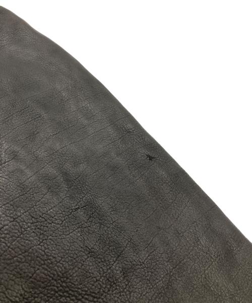 BACK RUSH（バックラッシュ）BACK RUSH (バックラッシュ) ダブルライダース ドイツカーフ製品染め ブラック サイズ:Mの古着・服飾アイテム