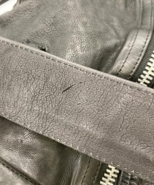 BACK RUSH（バックラッシュ）BACK RUSH (バックラッシュ) ダブルライダース ドイツカーフ製品染め ブラック サイズ:Mの古着・服飾アイテム