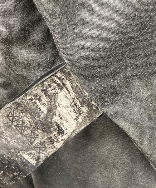 BACK RUSH（バックラッシュ）BACK RUSH (バックラッシュ) ベルギーショルダー製品染め襟付きシングルライダースジャケット ブラック サイズ:2の古着・服飾アイテム