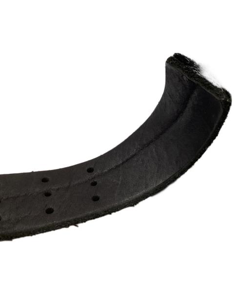 BACK LASH（バックラッシュ）BACK LASH (バックラッシュ) レザーショルダーバッグ ブラックの古着・服飾アイテム