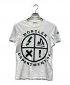 MONCLERモンクレール）の古着「ロゴTシャツ」｜ホワイト