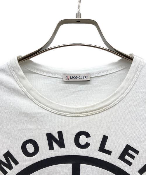 MONCLER（モンクレール）MONCLER (モンクレール) ロゴTシャツ ホワイト サイズ:XSの古着・服飾アイテム