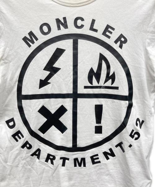 MONCLER（モンクレール）MONCLER (モンクレール) ロゴTシャツ ホワイト サイズ:XSの古着・服飾アイテム