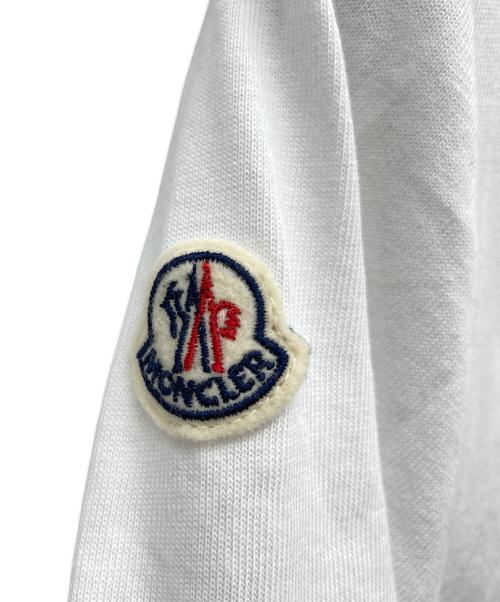 MONCLER（モンクレール）MONCLER (モンクレール) ロゴTシャツ ホワイト サイズ:XSの古着・服飾アイテム