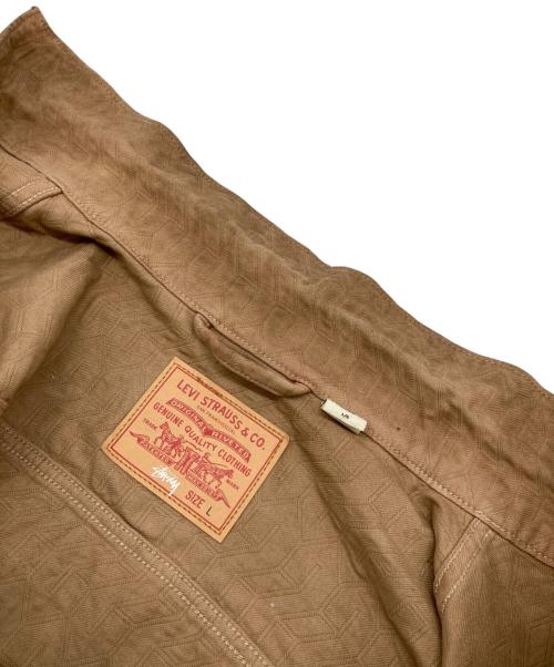 LEVI'S（リーバイス）LEVI'S (リーバイス) stussy (ステューシー) Dyed Jacquard Jacket ブラウン サイズ:Lの古着・服飾アイテム