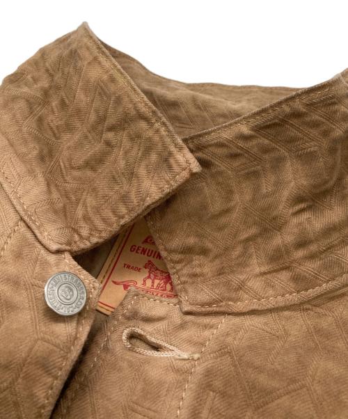 LEVI'S（リーバイス）LEVI'S (リーバイス) stussy (ステューシー) Dyed Jacquard Jacket ブラウン サイズ:Lの古着・服飾アイテム