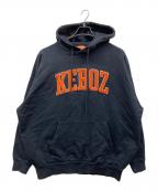 KEBOZケボズ）の古着「フロントワッペンパーカー」｜ネイビー