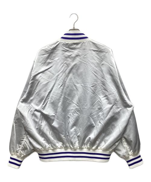 KEBOZ（ケボズ）KEBOZ (ケボズ) ナイロンスタジャン シルバー サイズ:Lの古着・服飾アイテム